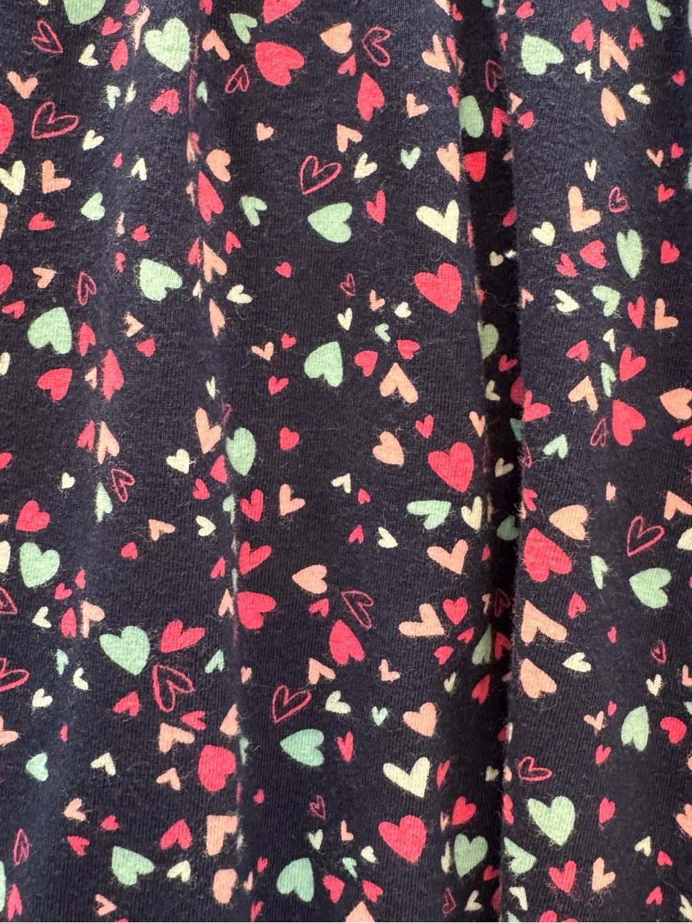 Crewcuts Hearts Dress Girls Size 12 Navy Long Sleeve - Picture 3 of 10